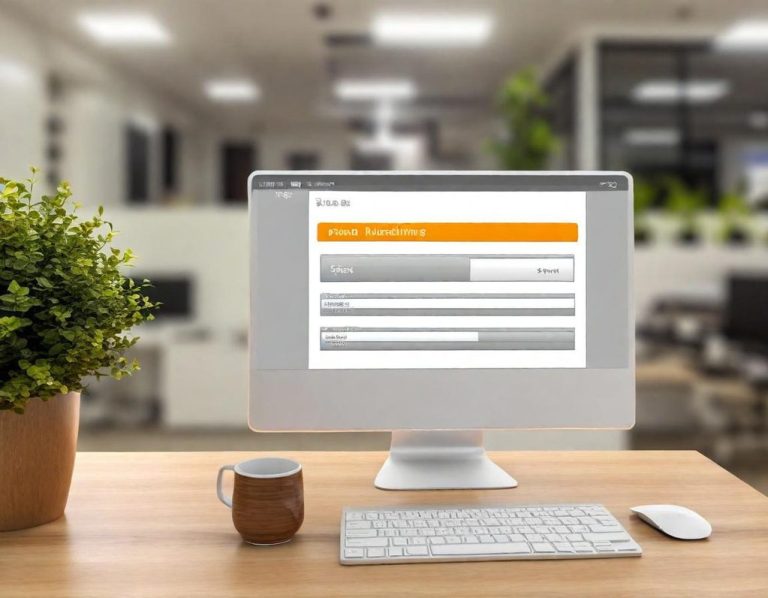 Illustration zum FAQ-Bereich der Rechnungsprofi Software mit Fragen zu Funktionen, E-Rechnungen, Installation und Support